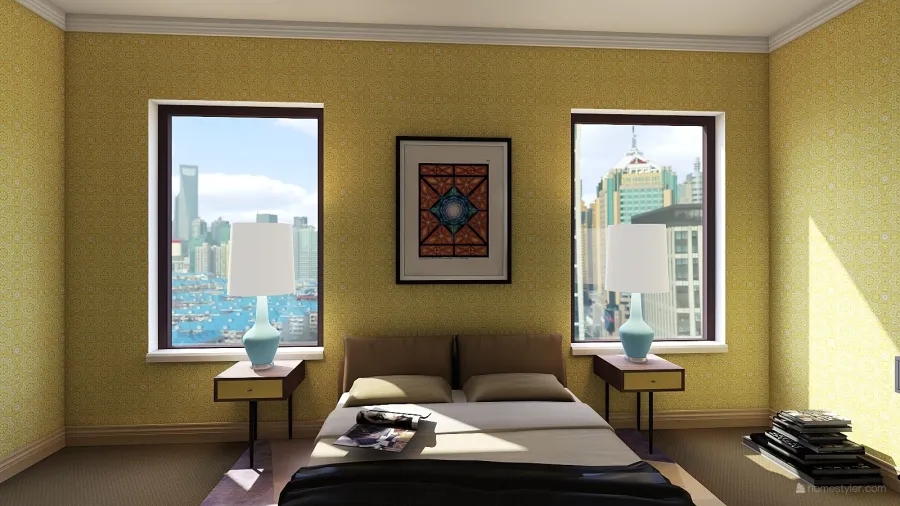 Richard's Studio Apartment: Concept 01 3d design renderings