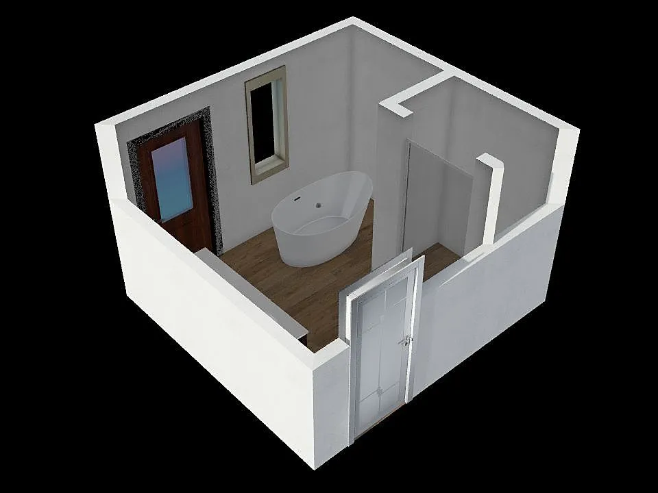 Mom's Bathroom 2 3d design renderings