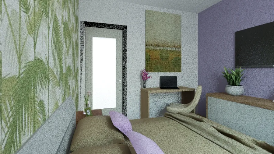 purple 3d design renderings