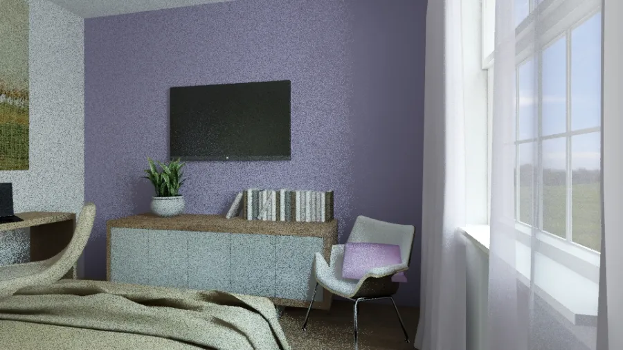 purple 3d design renderings