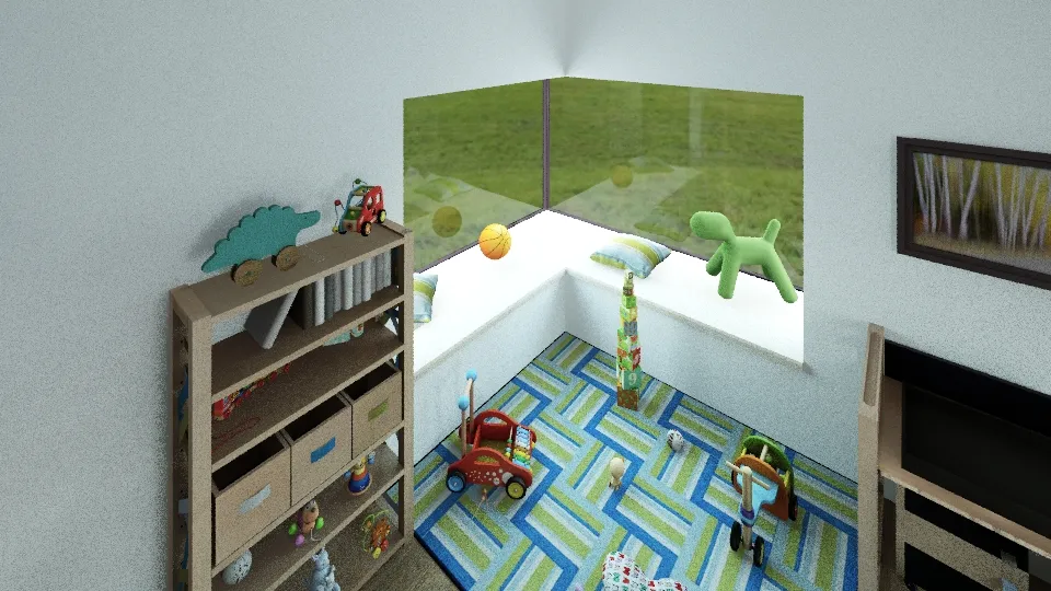 Baby Boy Room 3d design renderings