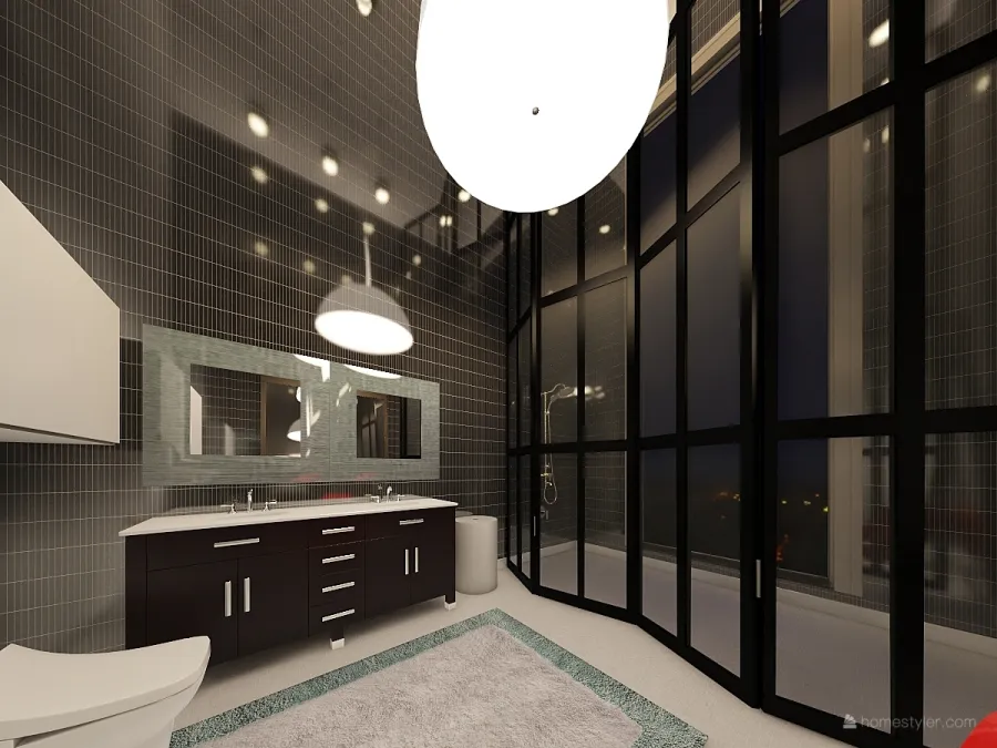 color pop penthouse 3d design renderings