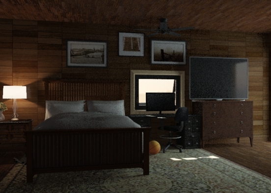 Brown room(Tyler Collmar) Design Rendering