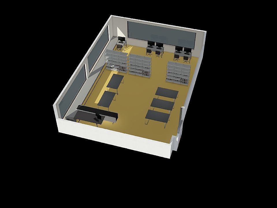 Bibliothek 3d design renderings