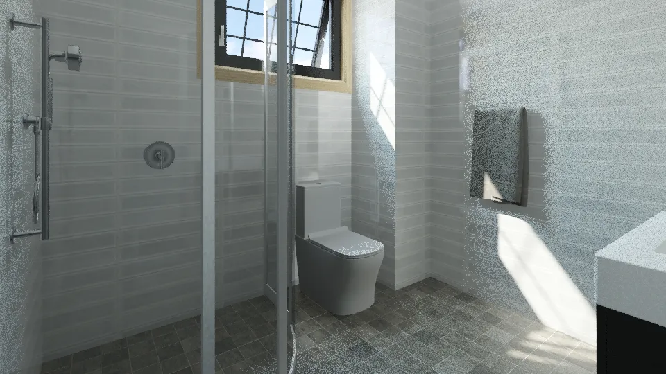 Master Bathroom Prassaad 3d design renderings