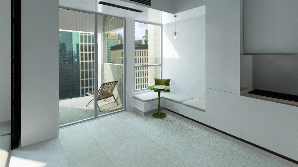 c 型櫥櫃 3d design renderings