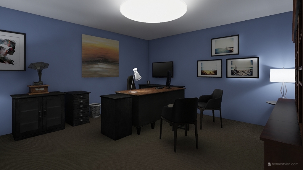 Milton's Office 3d design renderings