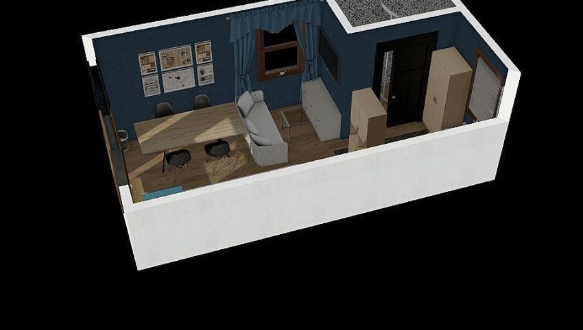trailer house one man 3d design picture 0