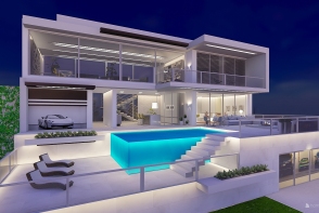 Modern villa moderna Design Rendering