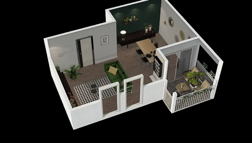 Green Mood - Woonkamer 3d design picture 38.68