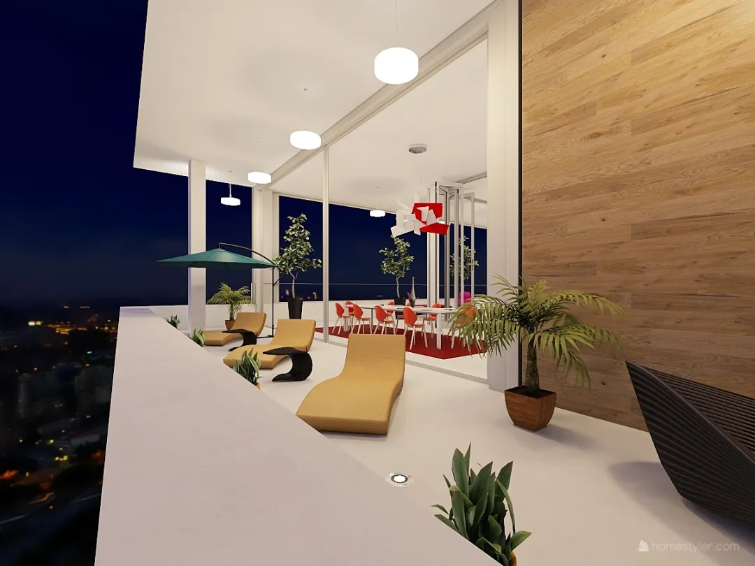 Red Wood 3d design renderings