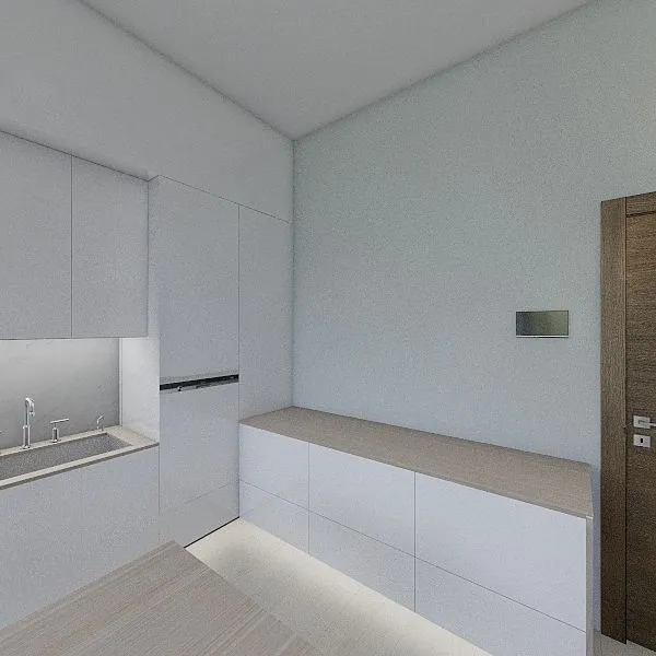 框體廚房 (白框) 3d design renderings