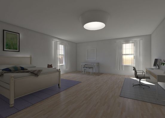 Bedroom/Vanity Area Design Rendering