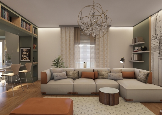 Contemporary Appartamento a Milano Design Rendering
