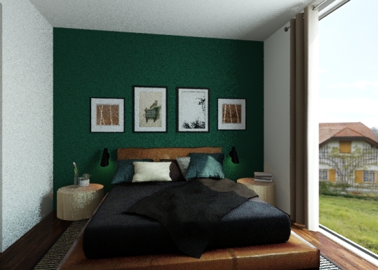Pionierska bedroom Design Rendering