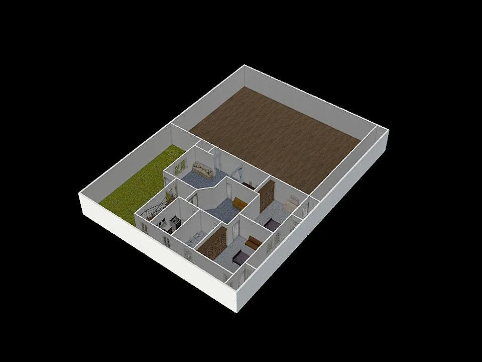 Floor Plan - 80 front - 3 3d design renderings