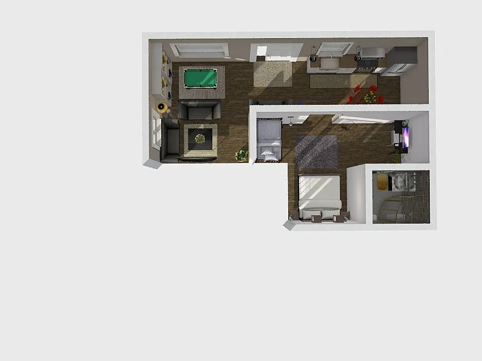 Tiny House Blueprint 3d design renderings