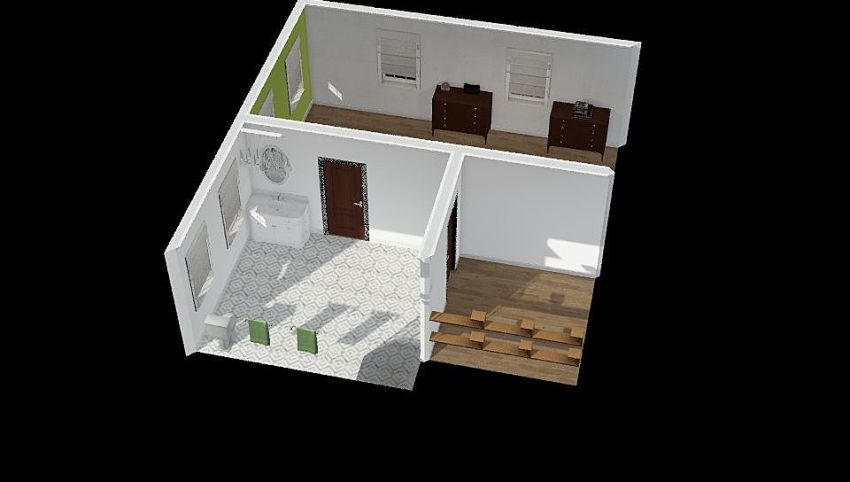 Final project - master bedroom, bath and closet 3d design picture 55.69