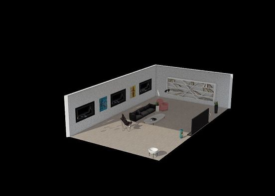 Living room #3 Design Rendering