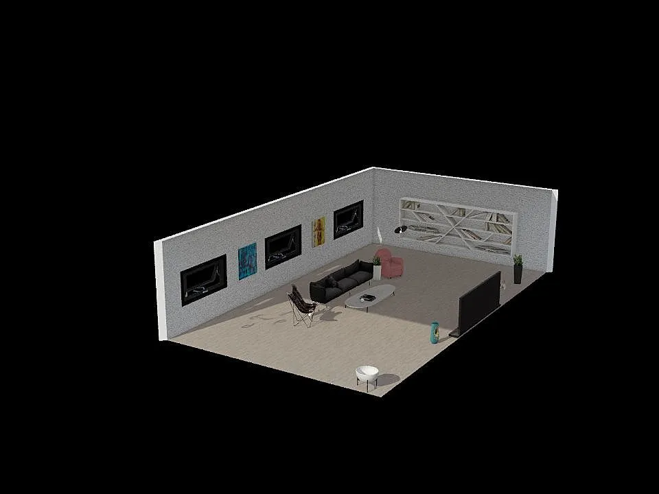 Living room #3 3d design renderings