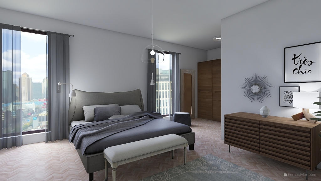 Piso en Madrid. 3d design renderings