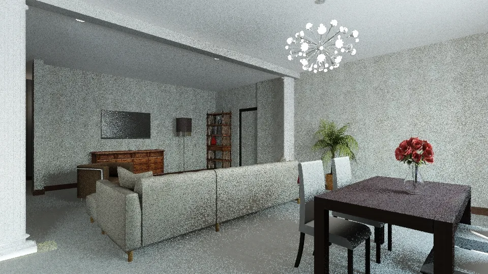 Квартира4-гостиная 3d design renderings
