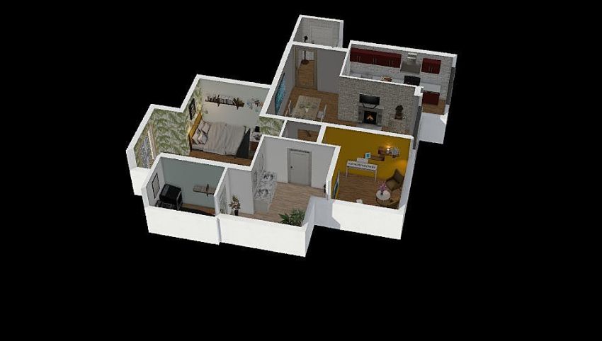 Modern home for one 3d design picture 99.99