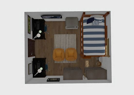 Dorm Room Partner Project Design Rendering