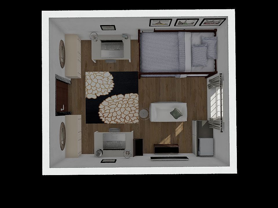 dorm room 3d design renderings