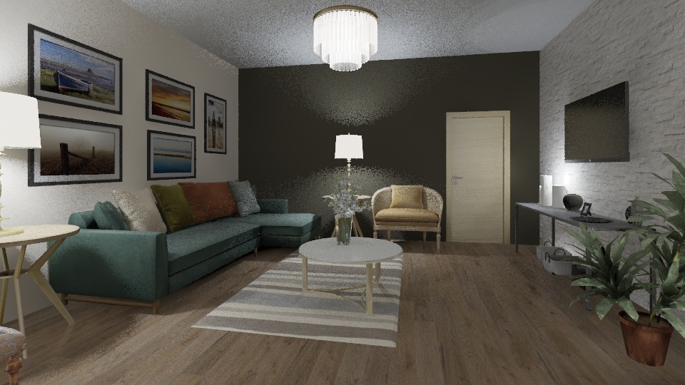 ONE FLOOR HOME 3d design renderings