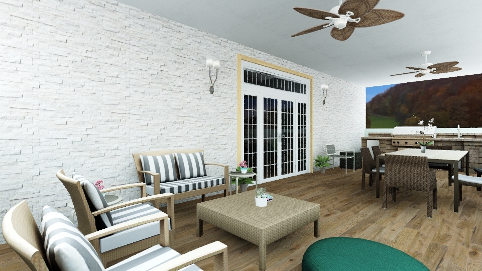 ONE FLOOR HOME 3d design renderings