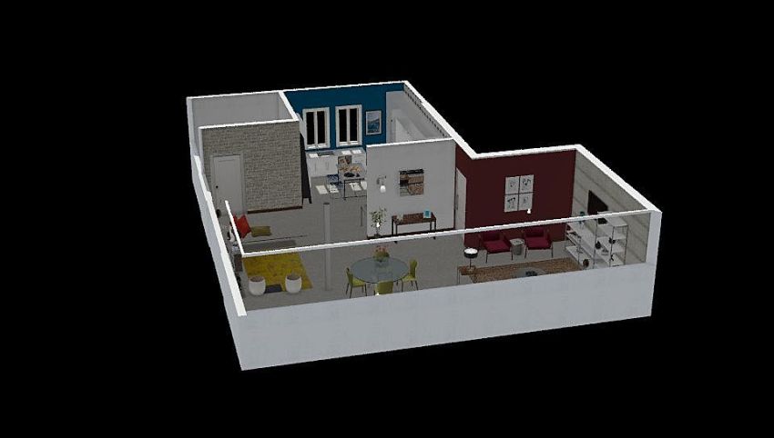 INDUSTRIAL HOME 3d design picture 108.23