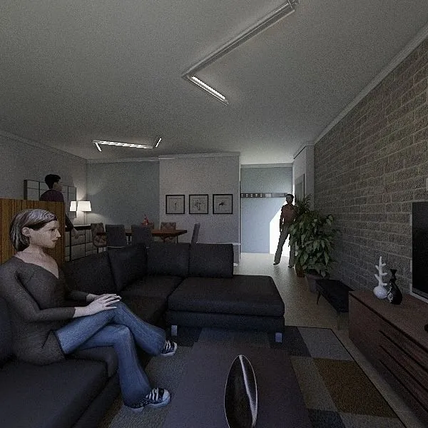 living room 55 3d design renderings