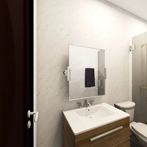 Banheiro Frescor e elegância 3d design renderings