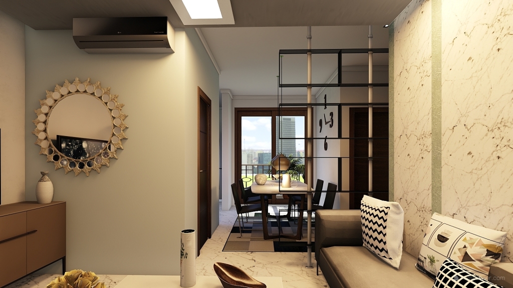 aprtment 650 3d design renderings