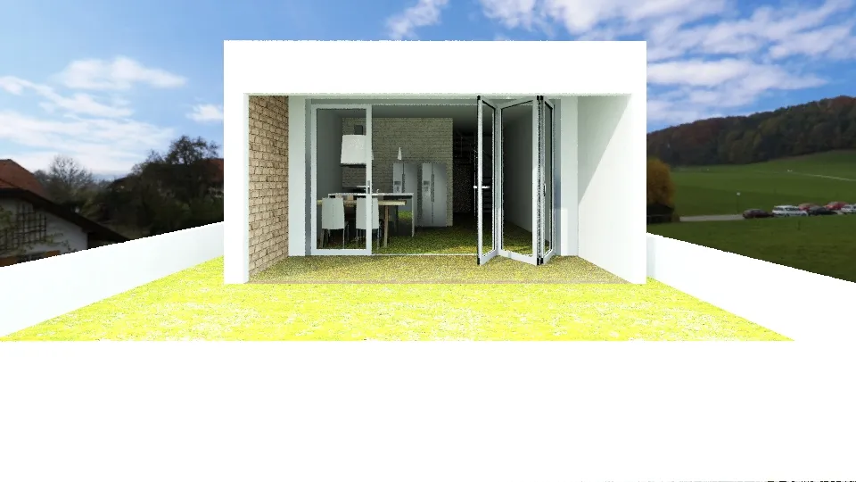 Casa de Pintimbu feita do zero 3d design renderings