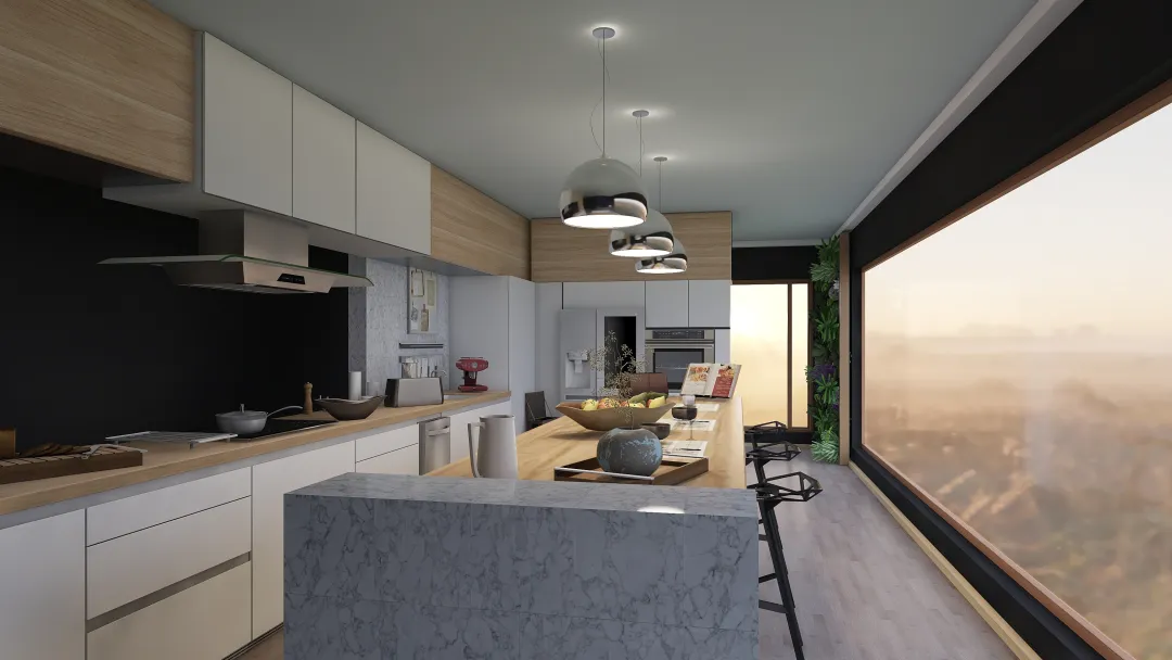 Kitchen Idea 3d design renderings