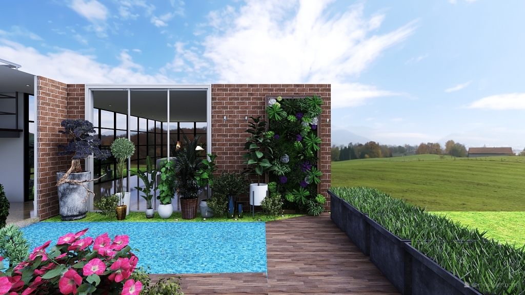 The Contemporary House 3d design renderings