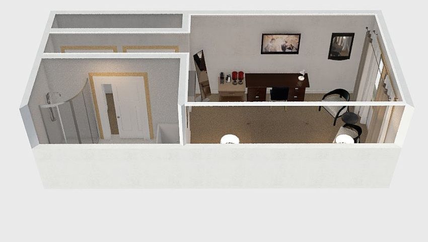 BA (Hons) Mod 1. Hotel Room. 3d design picture 30.37