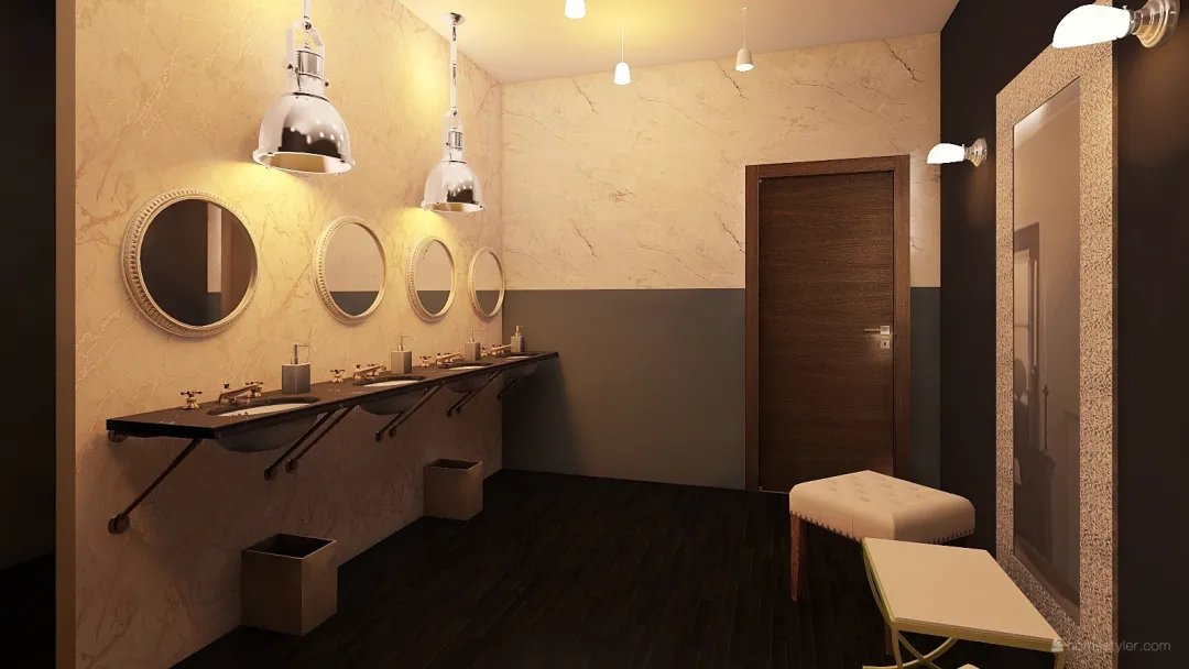 baño alboa 3d design renderings