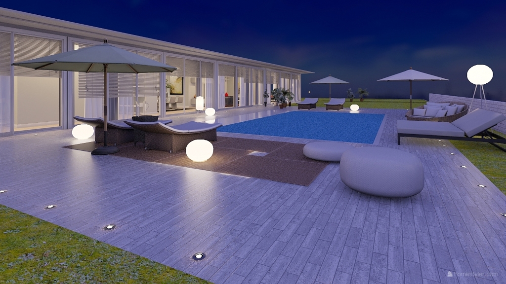 villa a giorno 3d design renderings