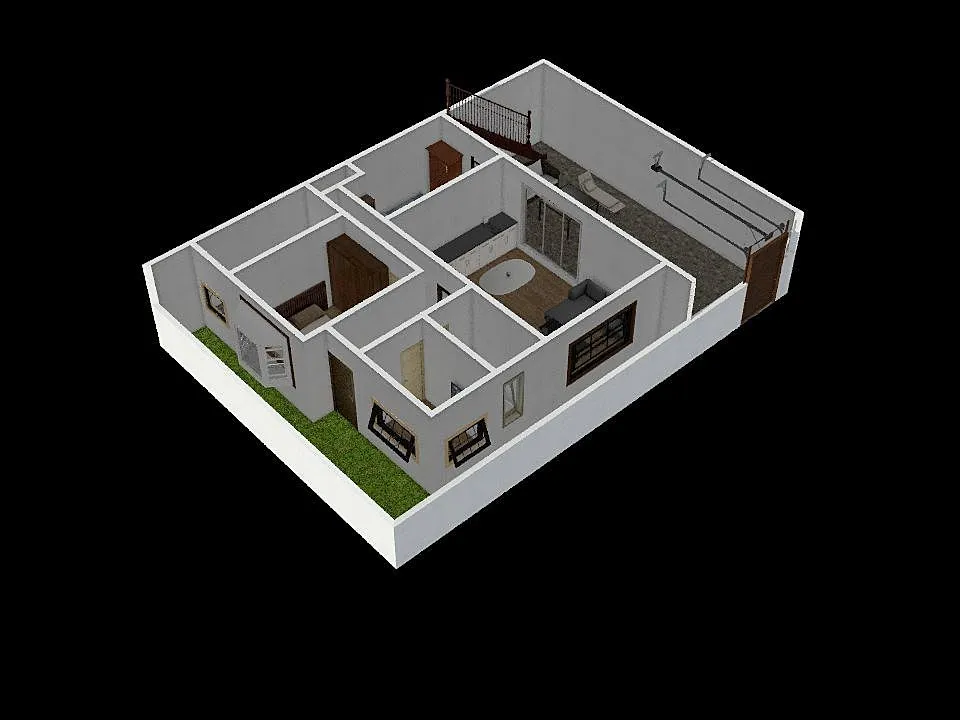 Casa calle Calera 3d design renderings