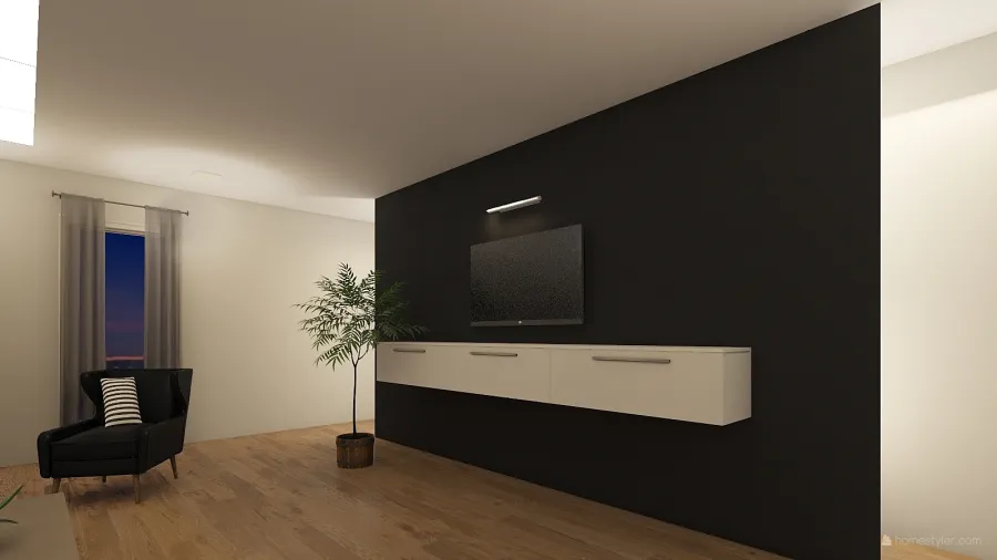 tv room 3d design renderings