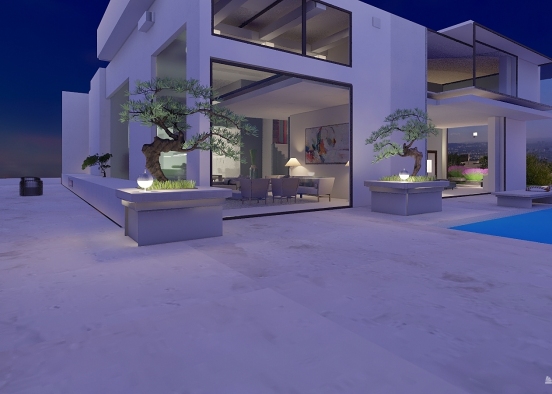 Beverly Hills luxury home. Design Rendering