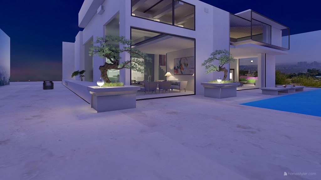 Beverly Hills luxury home. 3d design renderings