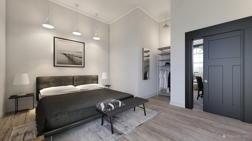 Elegant Mixed Style Apartment 3d design renderings