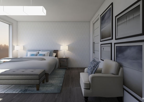 Master Bedroom Oasis Design Rendering