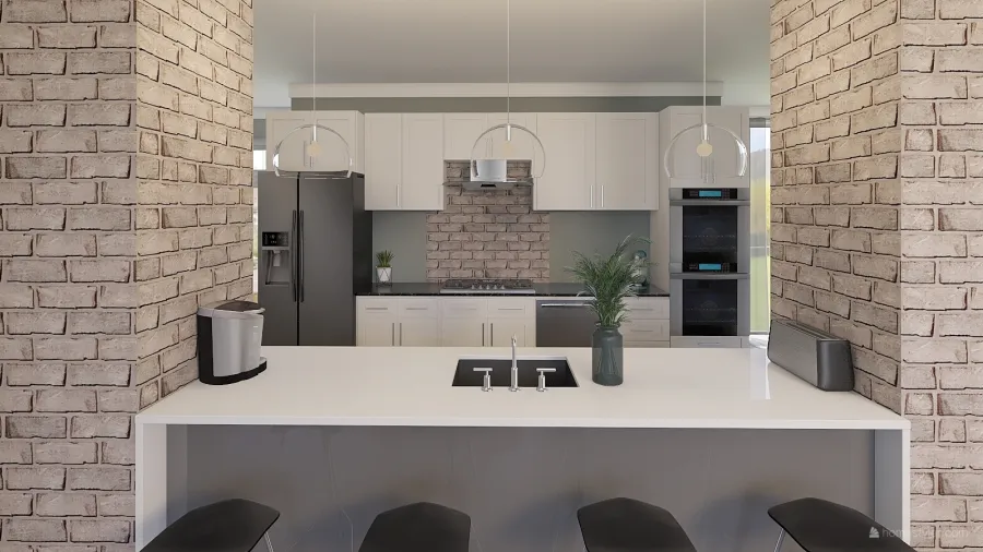 Large Family Home 3d design renderings