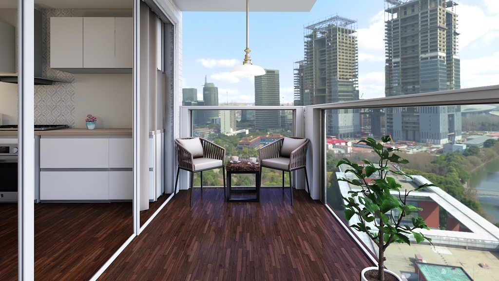 Apartamento Comodo 3d design renderings