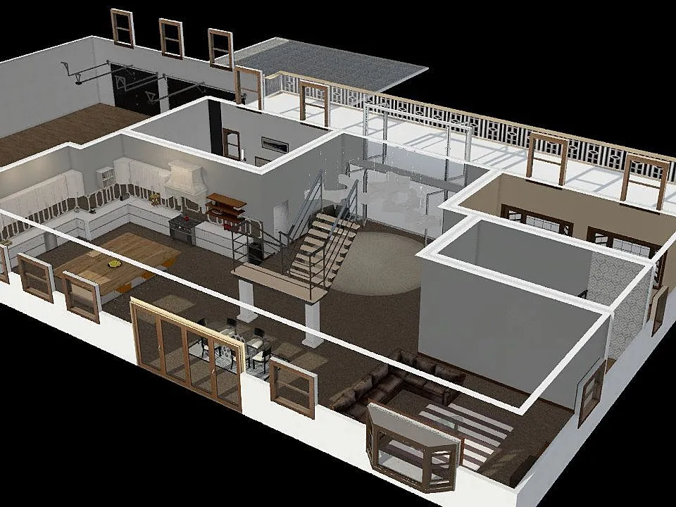 2 story house 3d design renderings